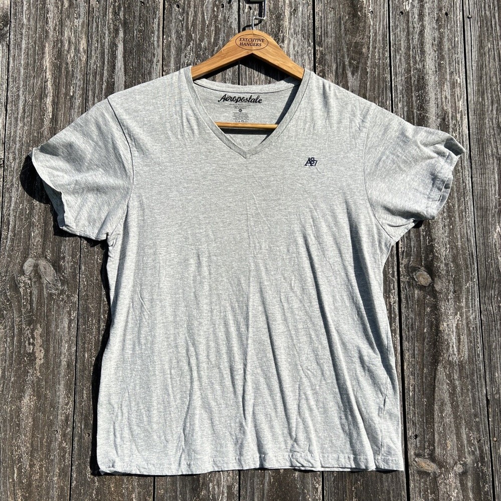 Men's Aeropostale Graphic Short Sleeve T-Shirt, Gray,  Size X-Large